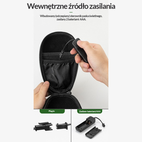 Sakwa, torba rowerowa pod siodło Rockbros B5-2 LED