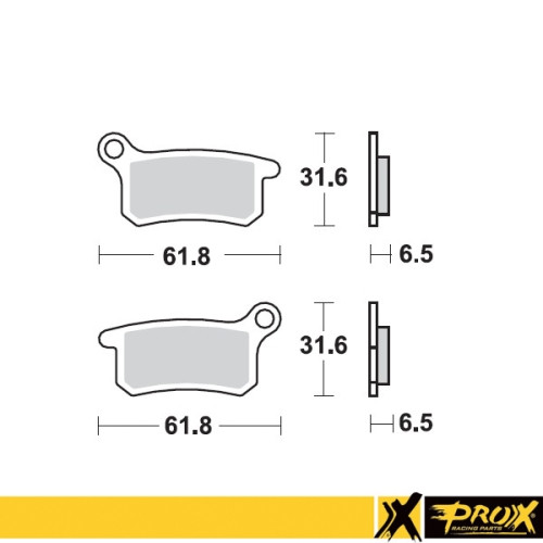 ProX Klocki Hamulcowe Przednie KTM65SX '02-20 + KTM85SX '03-11 (odpowiednik EBC FA357) - BOX 10 szt
