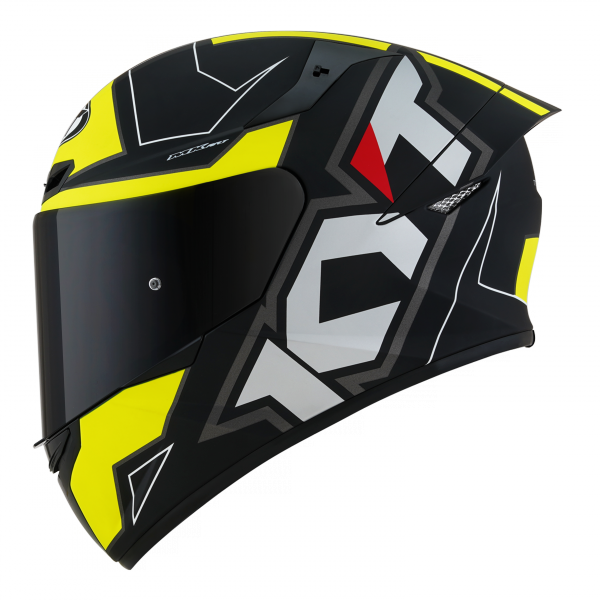 Kask Motocyklowy KYT TT-COURSE ELECTRON matowy czarny/żołty