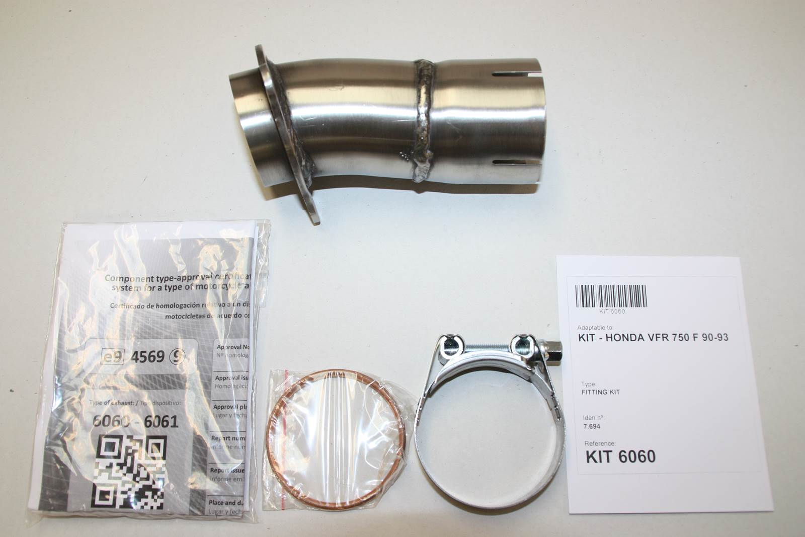Tłumik IXIL HONDA VFR 750 F 90-93 (RC36) typ SOVE (waga: 3000g, długość: 423 mm., materiał: Inox AISI304, kolor: Black painted)