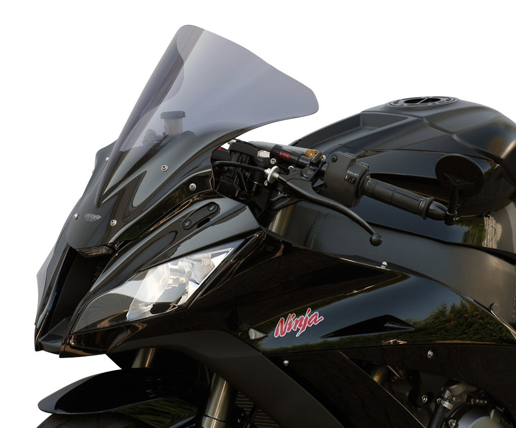 Szyba motocyklowa MRA KAWASAKI ZX 10 R ZXT00J 2011-2015, forma R, bezbarwna