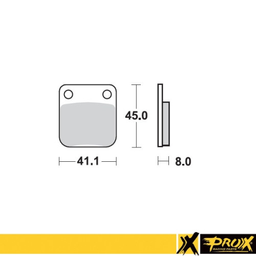 ProX Klocki Hamulcowe Tylne KX65 '00-20 + RM65 '03-05 (OEM: K4308-20043) (odpowiednik EBC FA054) - BOX 10 szt