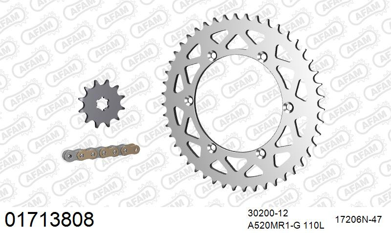 Zestaw napędowy AFAM do KAWASAKI KX 125 D1