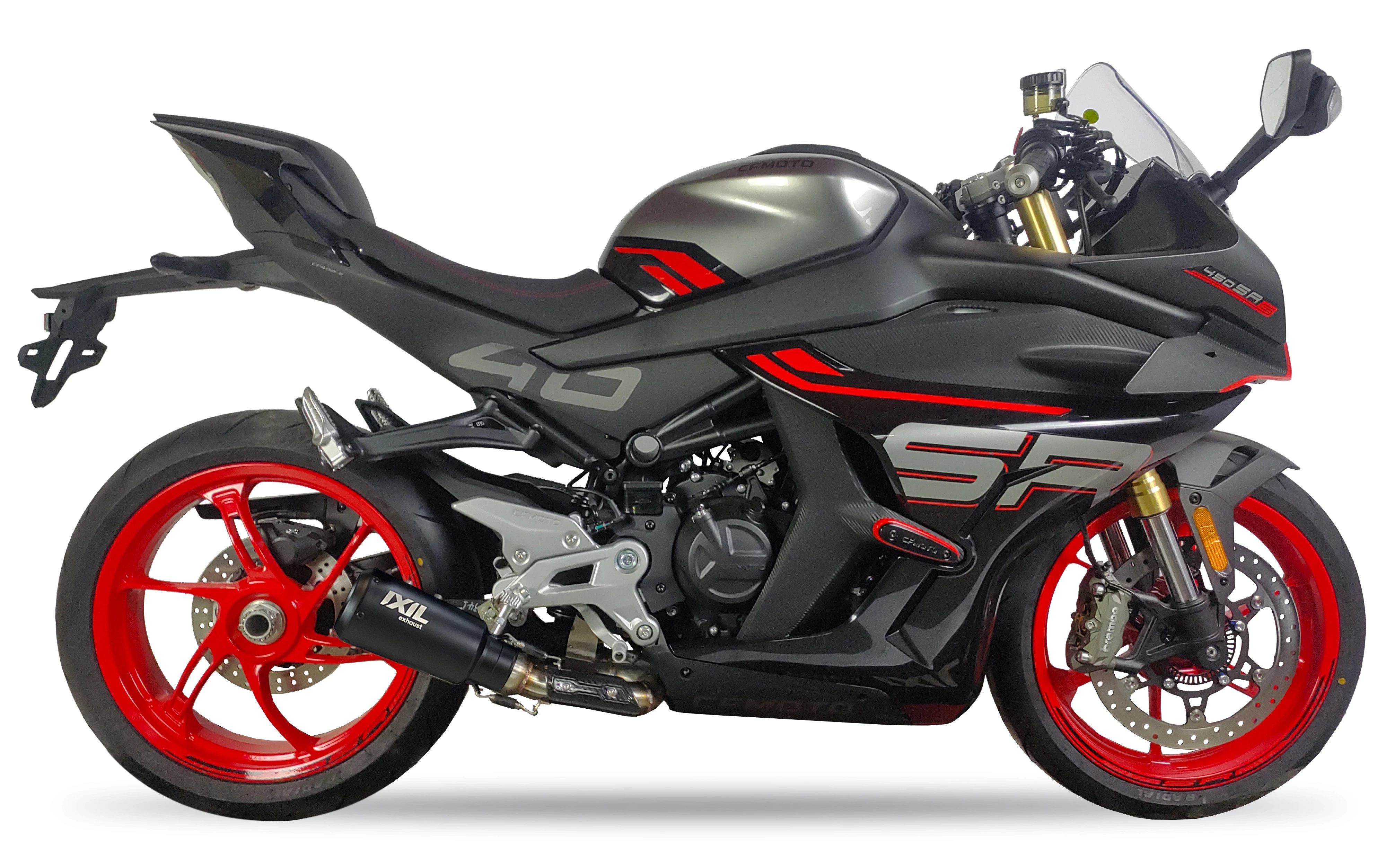 IXIL Tłumik CFMOTO 450 SRS typ RB SLIP ON - RACE XTREM BLACK