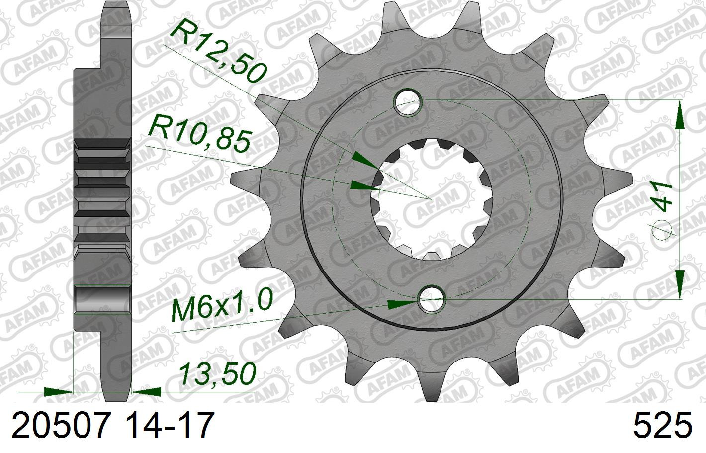 Zestaw napędowy UNIBEAR + AFAM do Honda XL 650 V Transalp 2000–2007 – łańcuch i zębatki
