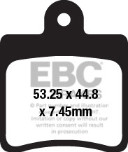 EBC Brakes Klocki hamulcowe EBC SFA661/4 skuterowe (kpl. na 1 tarcze)