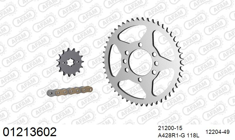 Zestaw napędowy AFAM do YAMAHA DT 125 LC