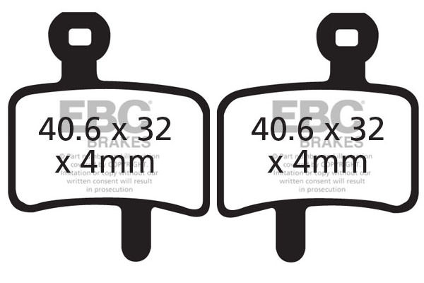 CFA364 - Klocki hamulcowe rowerowe (organiczne) EBC Brakes