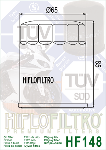 FILTR OLEJU HIFLO HF148 FJR 1300 (01-12), TGB ATV, HONDA MARINE