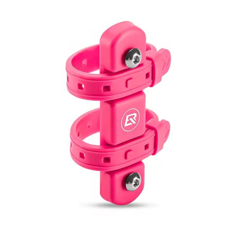 Adapter, uchwyt rowerowy do mocowania koszyka na sztycy, ramie ROCKBROS 310001004 różowy