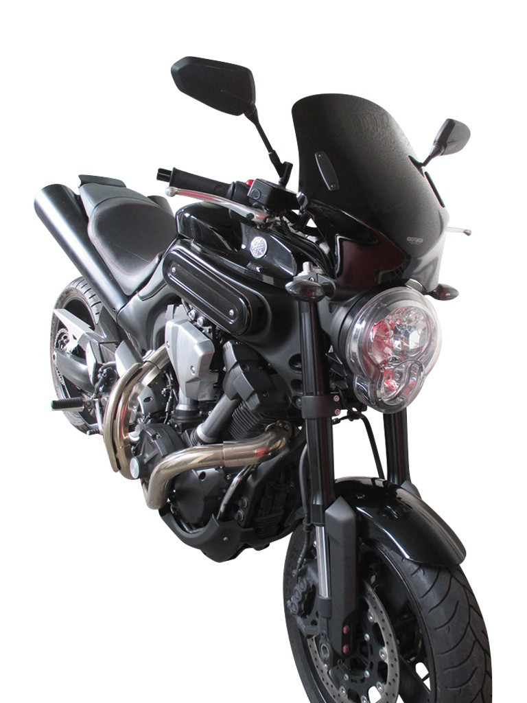 Uniwersalna szyba do motocykli bez owiewek MRA, forma VFSC, czarna