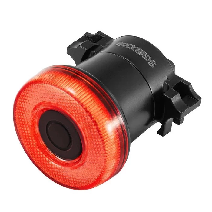 Lampka rowerowa tył Smart Rockbros światło stop IPX7 USB-C 26g