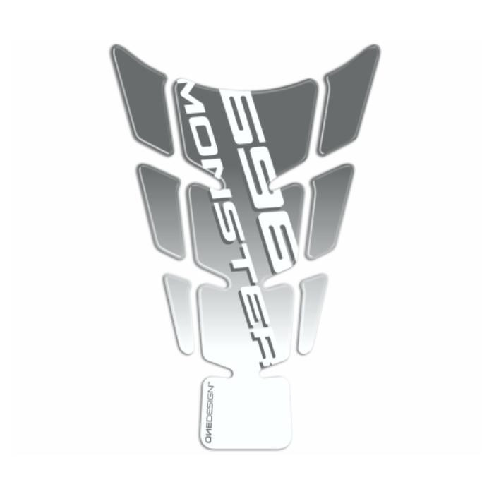 ONEDESIGN Tankpad SLIM 696 MONSTER srebrny/transparentny base