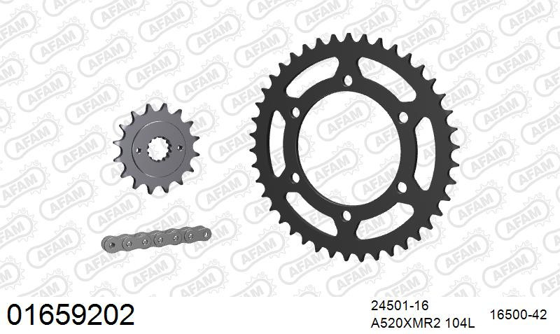 Zestaw napędowy AFAM do KAWASAKI GPZ 500 S A1,B1,A2,A3,B2,A4,B3,A5,B4,A6,B5,B6,A7