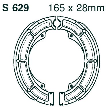 EBC Brakes Szczęki hamulcowe nacinane EBC S629G (1 kpl.)