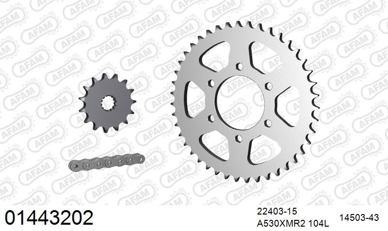 Zestaw napędowy AFAM do SUZUKI GSX 400 F X,Z,D,E,F