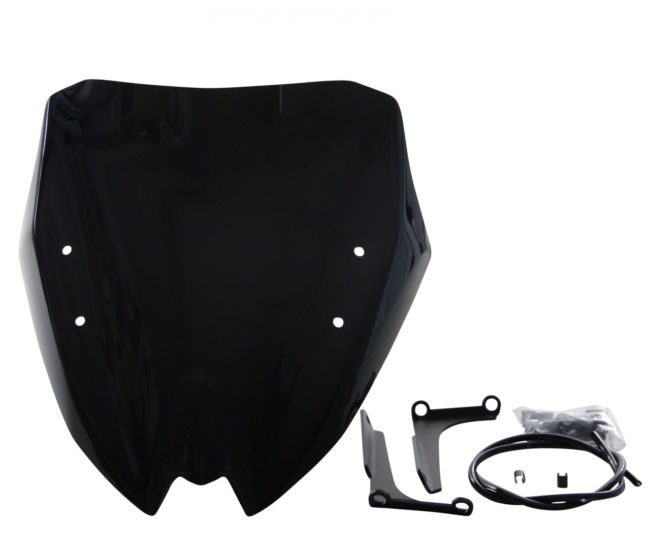 Szyba motocyklowa MRA BMW ROADSTER G 310 R 5R31 2016-, forma NRM, czarna