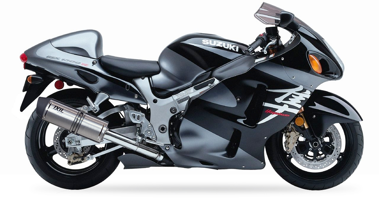 Tłumik prawy IXIL SUZUKI GSX 1300 R HAYABUSA 99-07 (WVA1) typ SOVE (waga: 3000g, długość: 423 mm.)