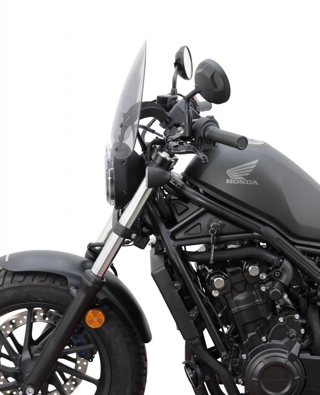 Szyba motocyklowa MRA HONDA CMX 500 REBEL 2020-, forma NTM, przyciemniana