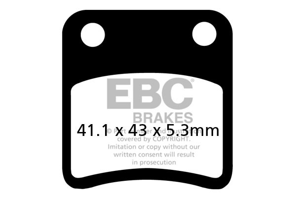 EBC Brakes Klocki hamulcowe EBC SFA257/2 skuterowe (kpl. na 1 tarcze)
