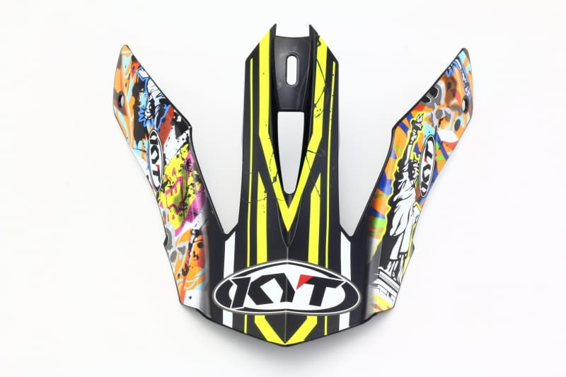 Daszek kasku STRIKE EAGLE NEW YORK YELLOW FLUO