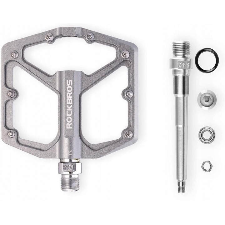 Pedały rowerowe aluminiowe z pinami tytan Rockbros K203TI