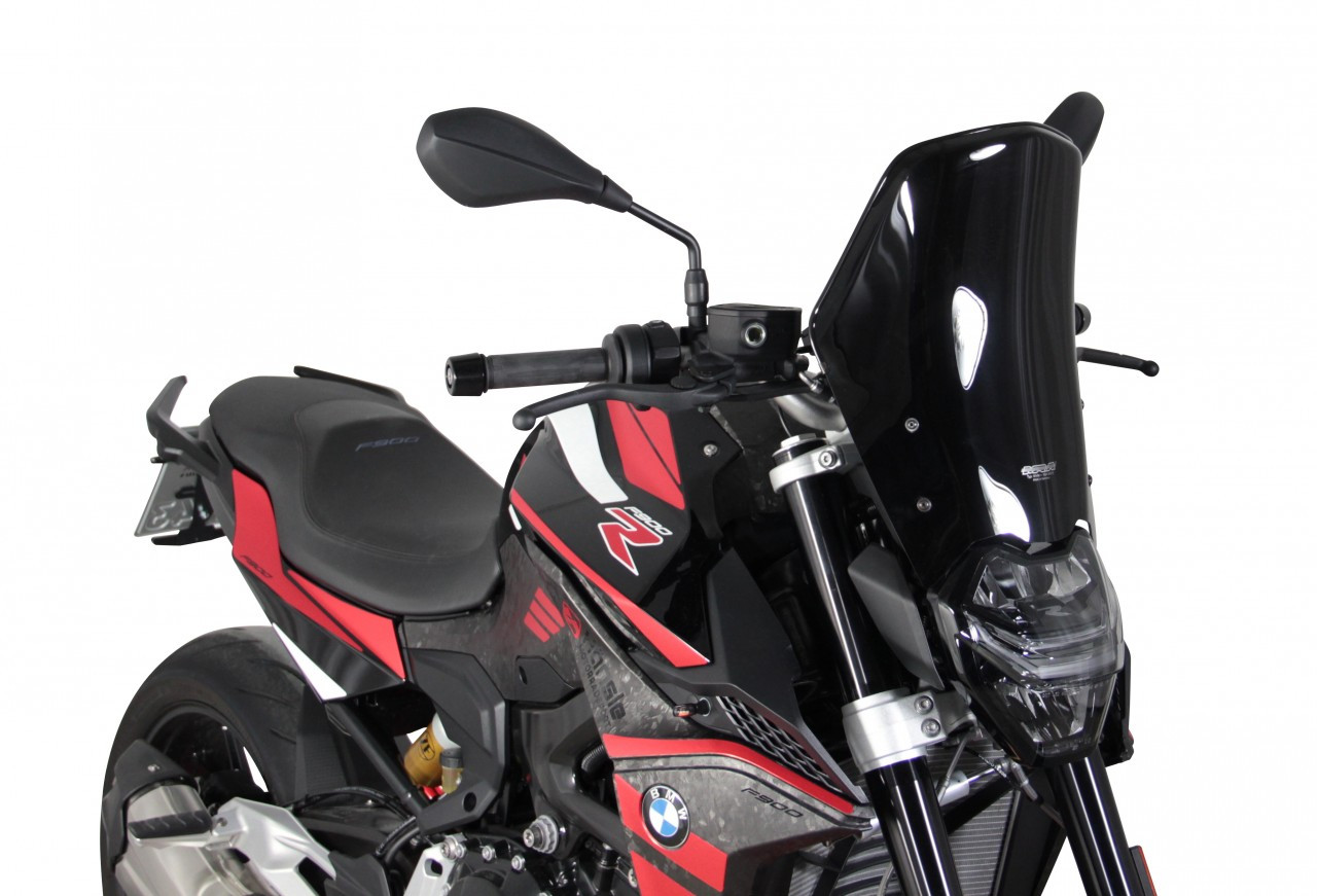 Szyba motocyklowa MRA BMW F 900 R 2020-, forma NTN, czarna