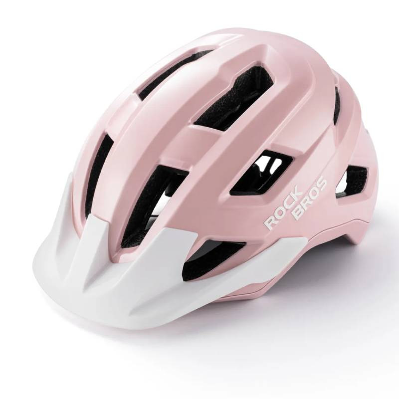 Kask rowerowy regulowany, lekki i bezpieczny MTB Rockbros 100050004 LK-67 różowy