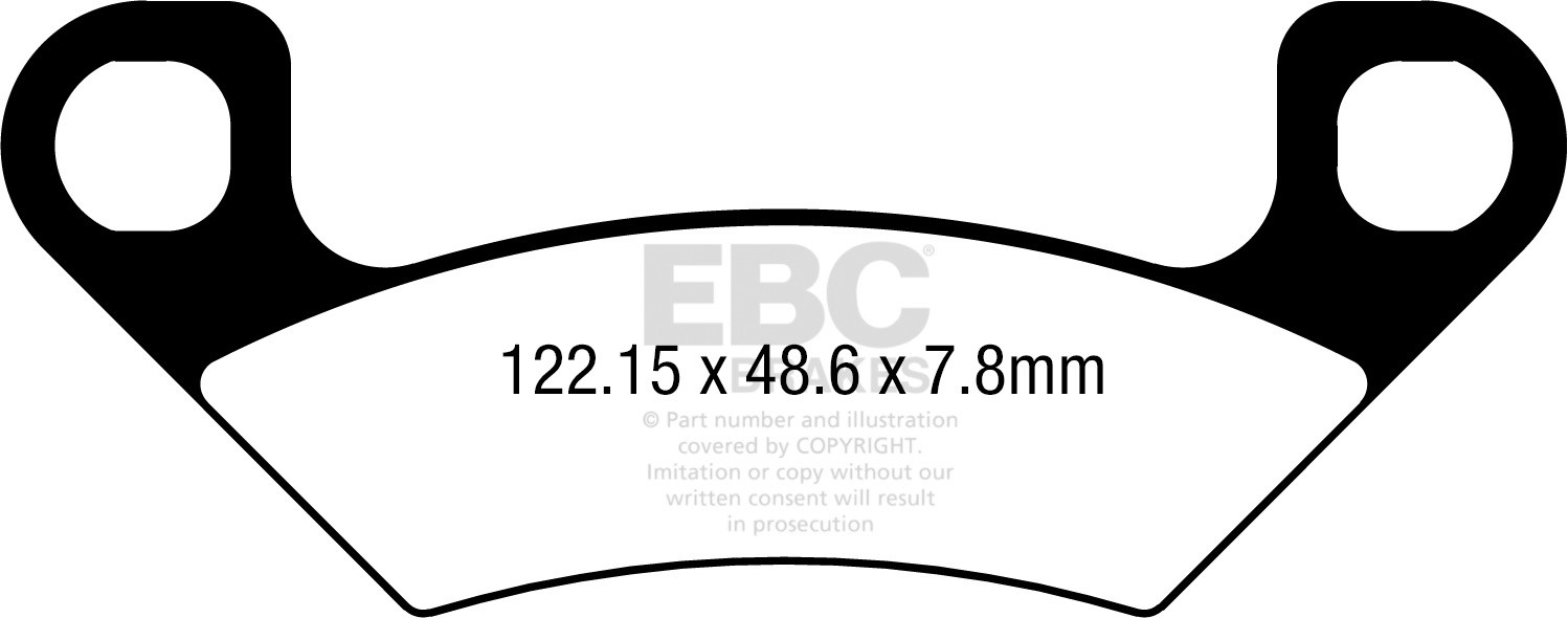 Klocki hamulcowe EBC FA742TT (kpl. na 1 tarcze)