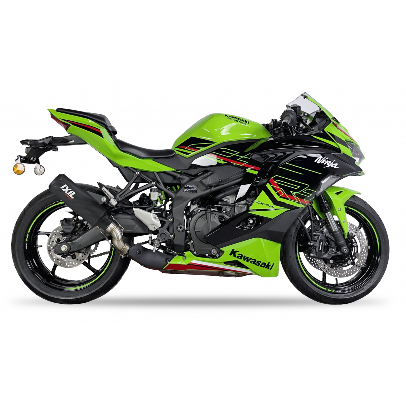 Tłumik IXIL KAWASAKI NINJA ZX-4 R / RR 2023 (ZX400P) typ RCR (waga: 1280g, długość: 320 mm., materiał: Carbon fiber, kolor: Blac
