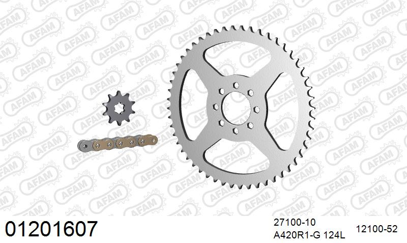Zestaw napędowy AFAM do YAMAHA DT 50 R France