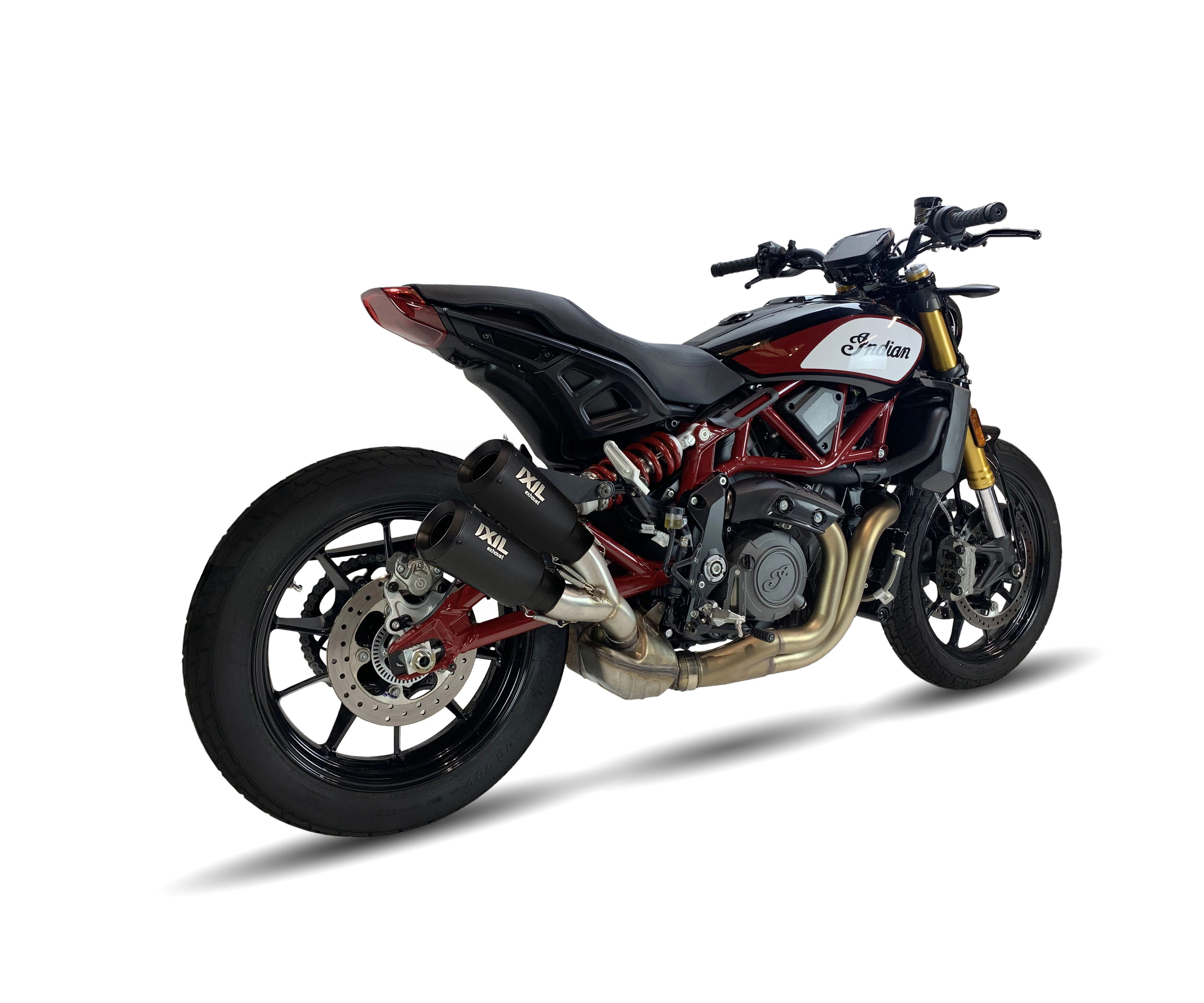 IXIL Tłumik INDIAN FTR 1200 - FTR 1200 S 18-21 typ 2RB SLIP ON - DUAL RACE XTREM BLACK
