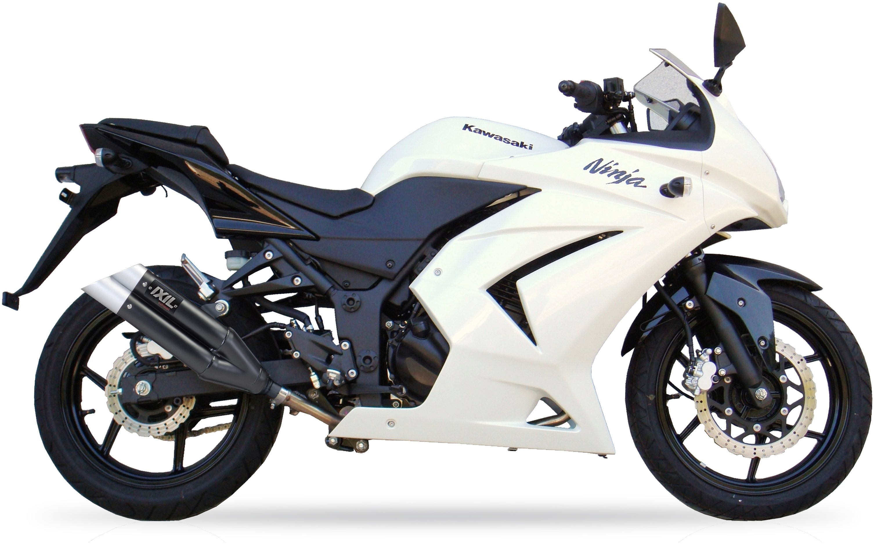 Tłumik IXIL KAWASAKI NINJA 250 R 08-12 (EX250K) typ L3XB (waga: 3000g, długość: 370 mm., materiał: Inox AISI304, kolor: Anodized