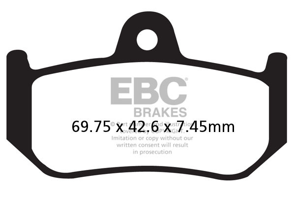 Klocki hamulcowe EBC FA320HH wzmacniane (kpl. na 1 tarcze)