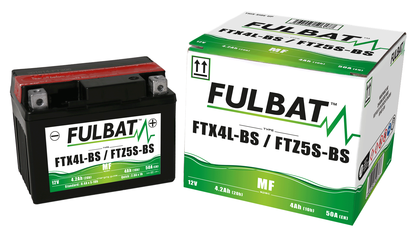 Akumulator FULBAT FUL MF - FTX4L-BS / YTX4L-BS (suchy, bezobsługowy, kwas w zestawie)