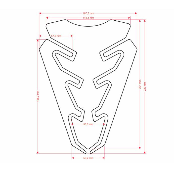 ONEDESIGN Tankpad Expression Violent niebieski