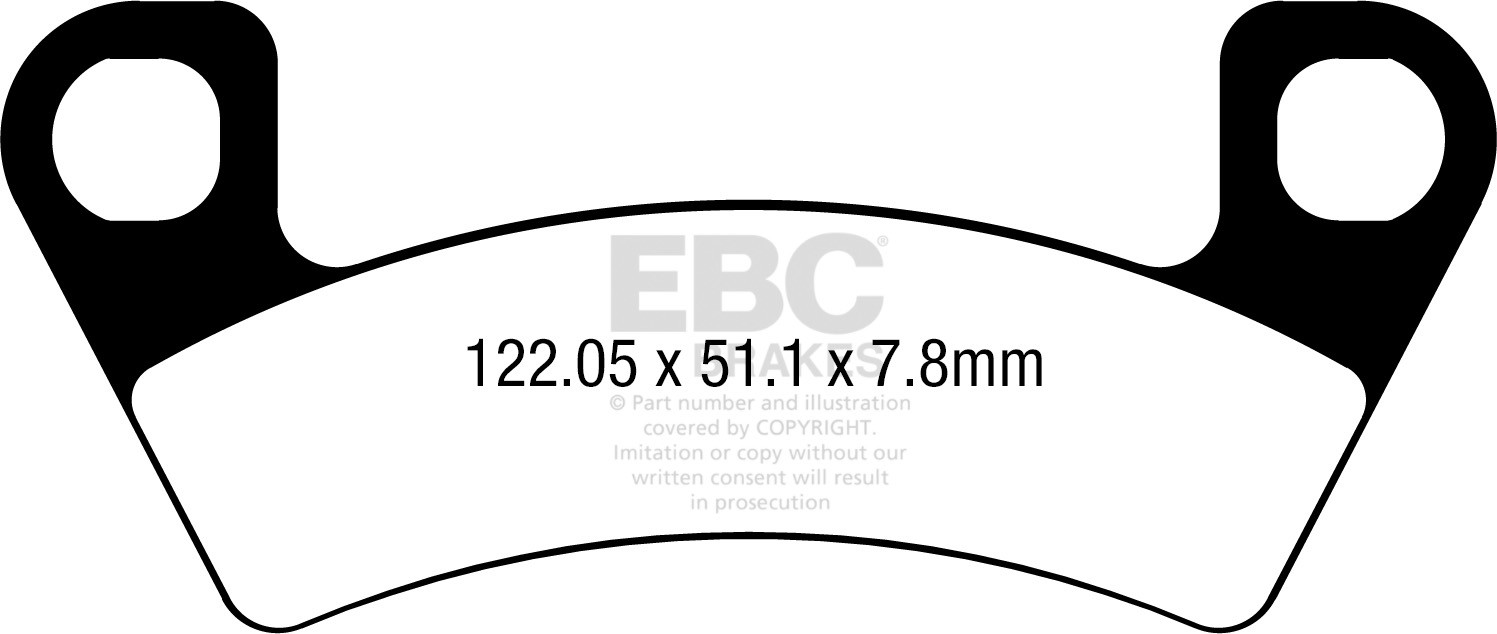 EBC Brakes Klocki hamulcowe EBC FA741TT (kpl. na 1 tarcze)