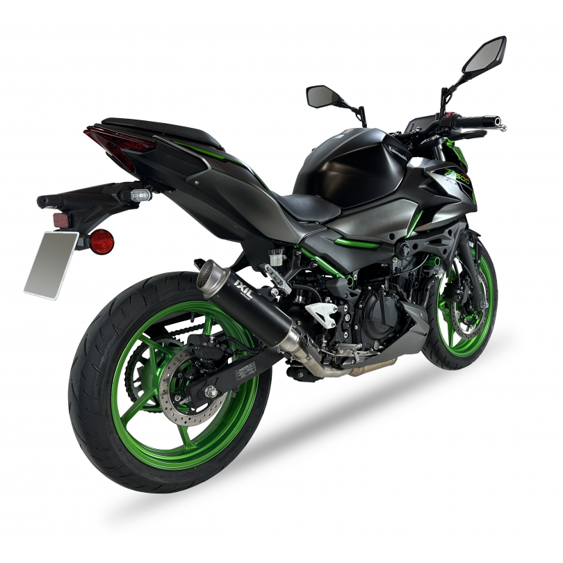 Tłumik IXIL KAWASAKI Z 500 / NINJA 500 2024 (ER500E EX500G) typ RC3B SLIP ON - SPORT XTREM BLACK