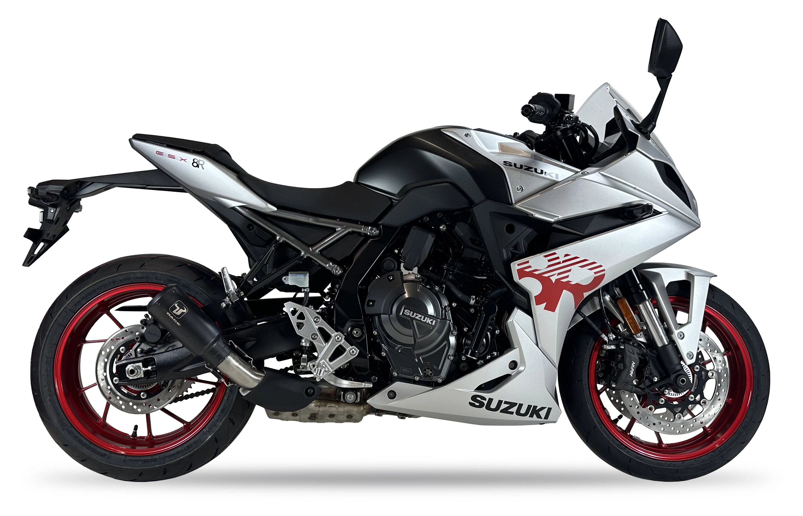 IXRACE Tłumik SUZUKI GSX-8S 23-24 (WEM2 WEM3) typ MK2B MK2 SERIES BLACK