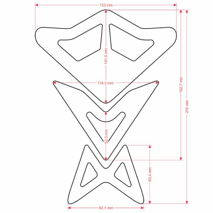 ONEDESIGN Tankpad transparentny SUN