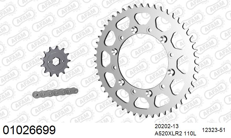 Zestaw napędowy AFAM do HONDA XR 250 R E,F
