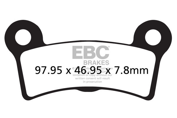 Klocki hamulcowe EBC FA605/4HH wzmacniane (kpl. na 1 tarcze)