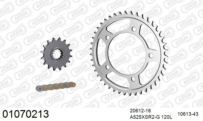 Zestaw napędowy AFAM do HONDA CBR 600 F B,C,D, CBR 600 FA ABS B,C,D