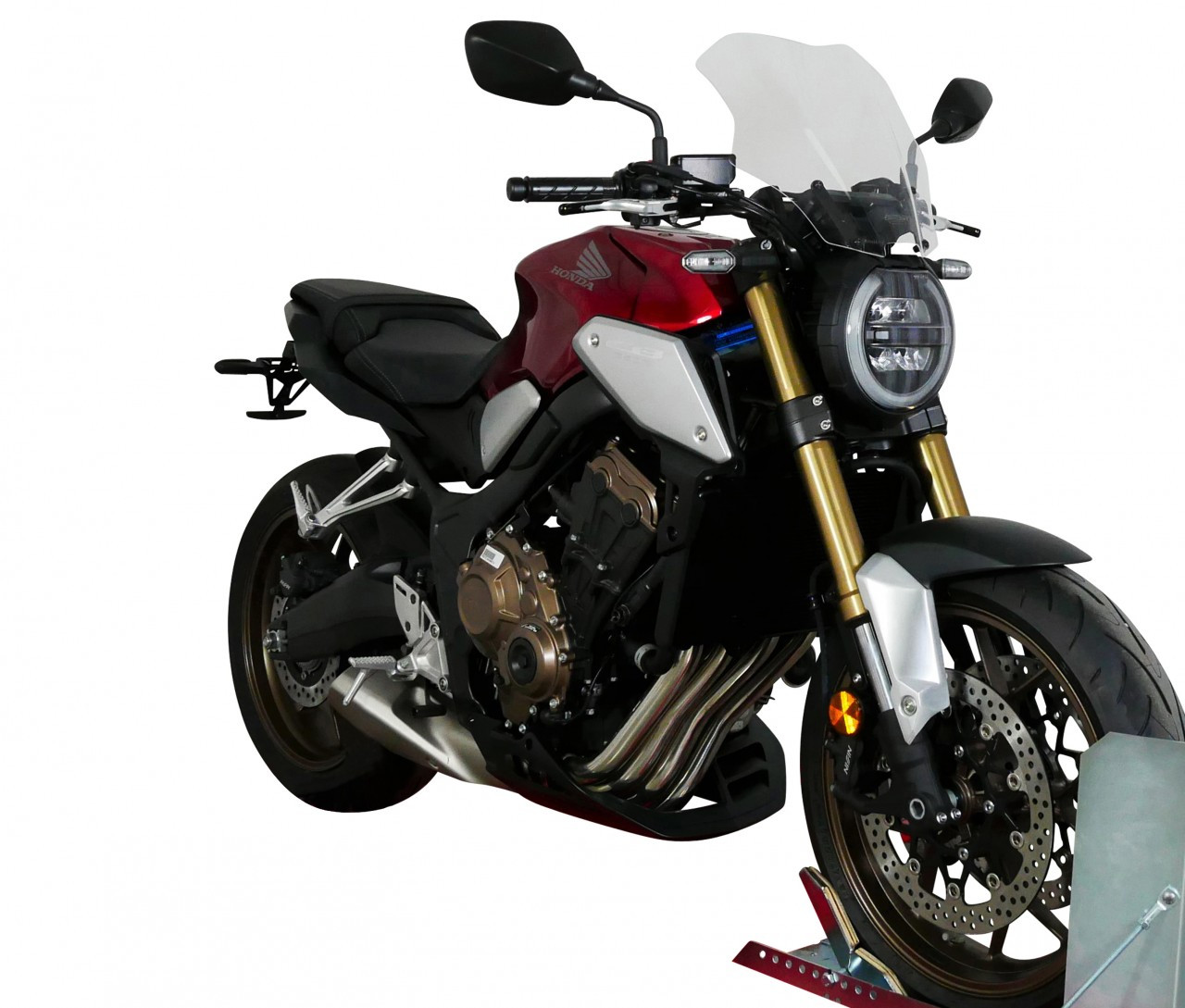 Szyba motocyklowa MRA HONDA CB 650 R 2019-2023, forma NTN, bezbarwna