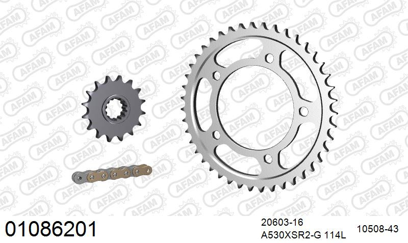Zestaw napędowy AFAM do HONDA CB 900 F Hornet 2,3,4,5,6,7