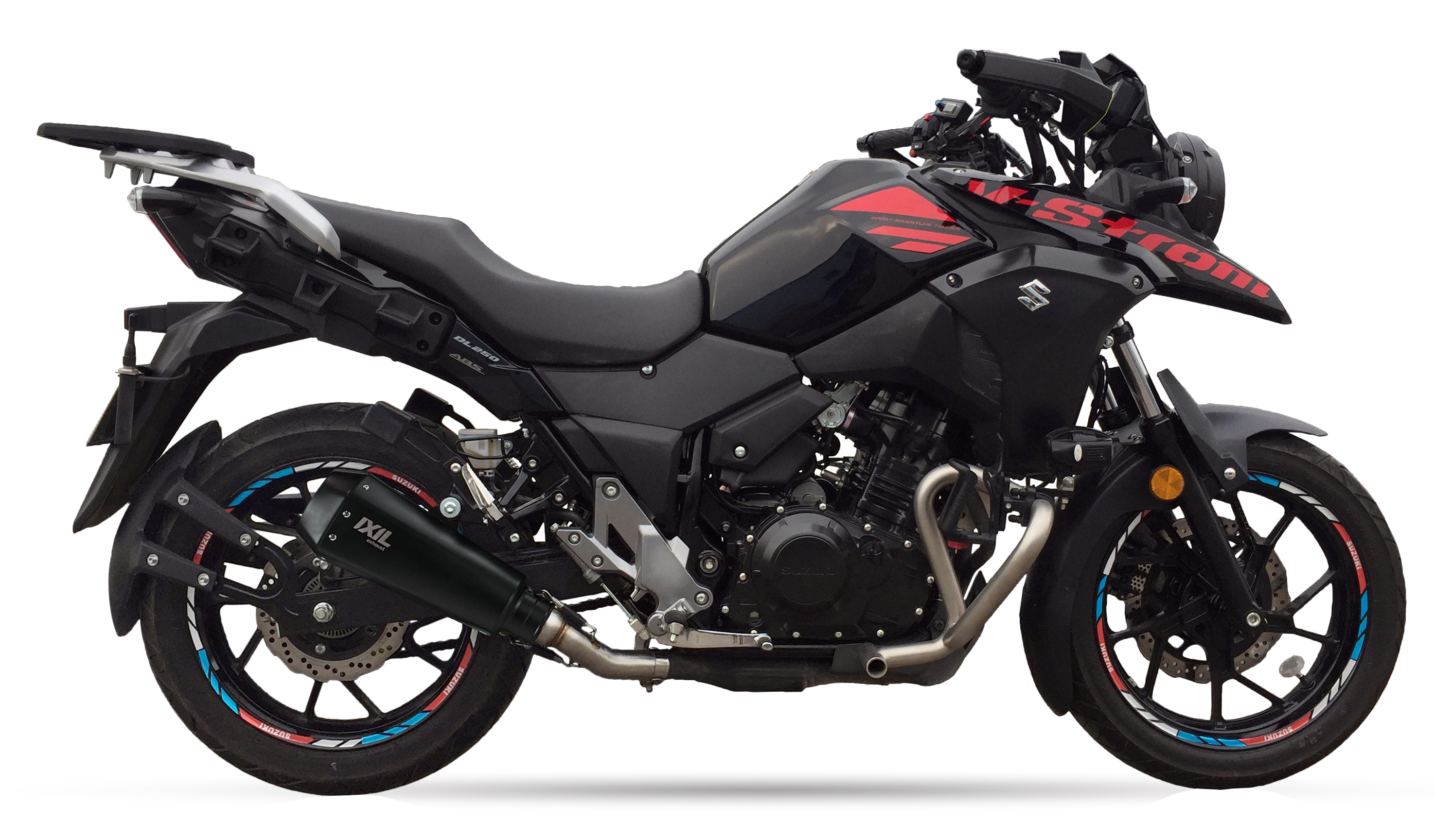 Tłumik IXIL SUZUKI DL 250 V-STROM 17-20 (WDS0) typ RB (waga: 900g, długość: 230 mm., materiał: Inox AISI304, kolor: Black painte