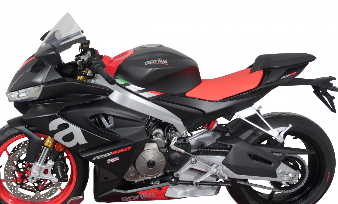 Szyba motocyklowa MRA APRILIA RS 660 2021-, forma R, bezbarwna
