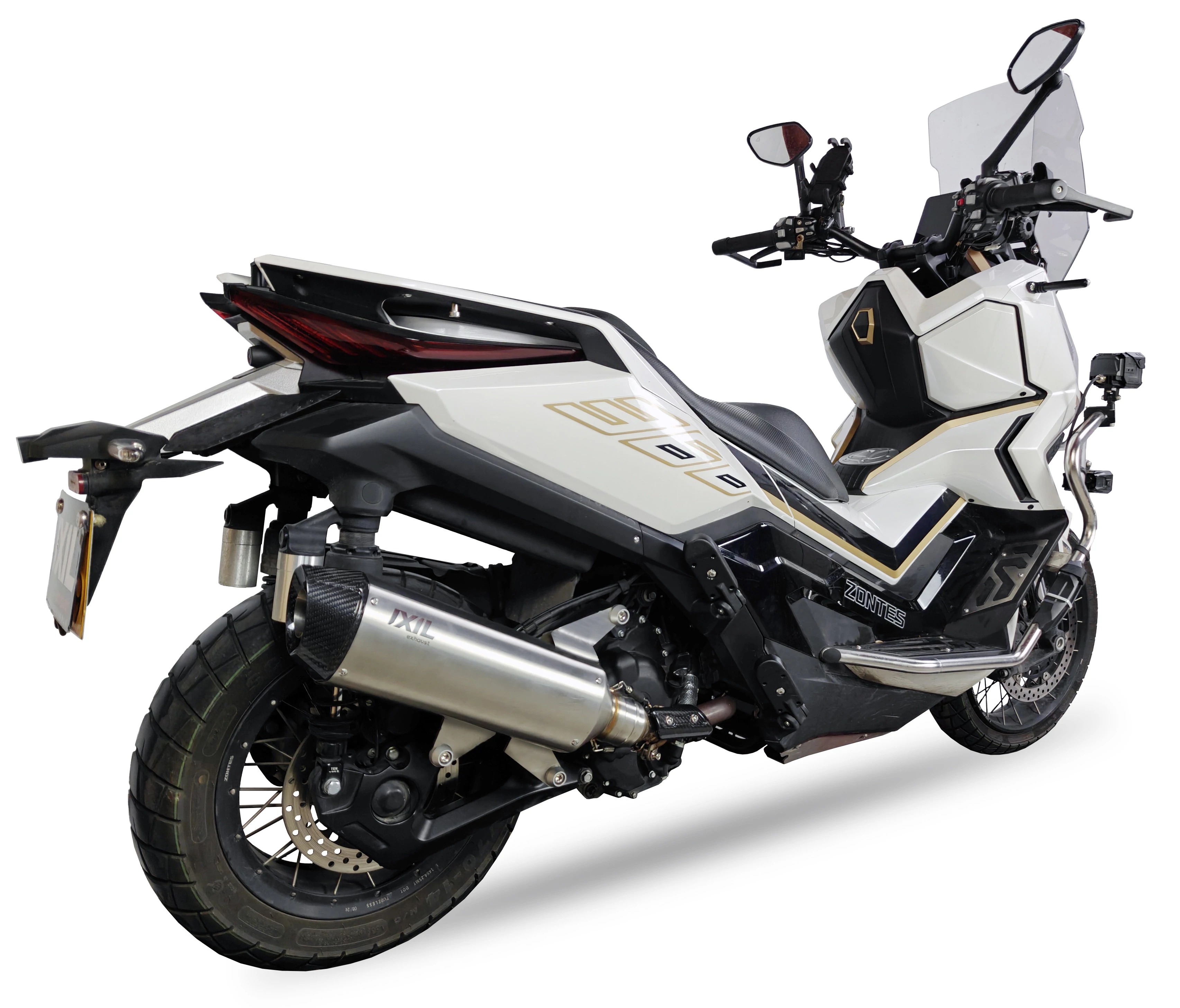 IXIL Układ wydechowy, tłumik ZONTES 368 G ADV 2025 typ V4S SLIP ON - HEXOVAL XTREM INOX