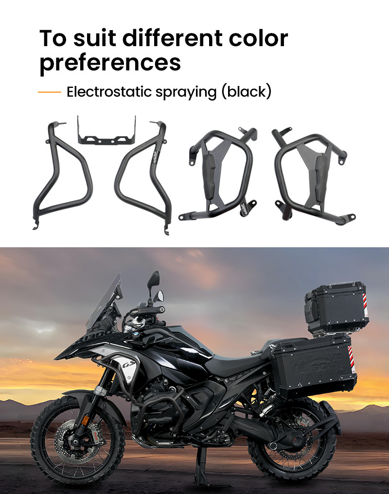 LOBOO Gmole górne i dolne do BMW R1300GS (2023-) czarne