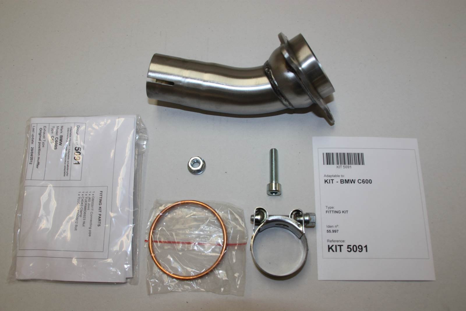 Tłumik IXIL BMW C 600 SPORT 12-15 (C65) typ SOVE (waga: 3000g, długość: 423 mm., materiał: Inox AISI304, kolor: Black painted) S